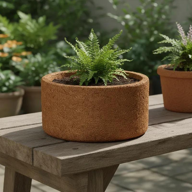 Vaso de Fibra de Coco ecologico tipo xaxim N3 - 21cm Gold Plant